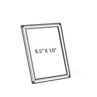 Azar Displays – Porte-affiche Opti Snap, 10 x 8 po, 10/paquet (300207-SLV)-Pour comptoir ou mural