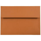 JAM Paper Enveloppes invitation format livret avec fermeture gommée, 5 1/4 x 7 1/4 po, orange foncé, 100/paquet-Orange foncé