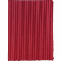 JAM Paper - Chemises cannelées ondulées, rouge, paq./12 (87500g)-Dimensions : 9 po x 12 po