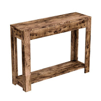 Safdie & Co. 40L Table Console - Bois Brun Récupéré 2 Tirroirs 1 Étagère-Embellissez votre entrée, votre couloir ou votre salon avec cette console de style moderne.