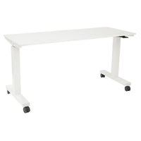 Proline – Table de 6 pi à réglage pneumatique de la hauteur, blanc-Largeur de 6 pi