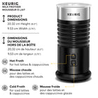 Keurig Mousseur à lait pour les lattes et les cappuccinos - fonction mousse chaude et froide - Noir-Compatibilité : le mousseur à lait Keurig est compatible avec toutes les machines à café Keurig ; sélectionnez vos dosettes K-Cup préférées pour préparer un latte dans le confort de votre maison