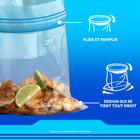 Ziploc - Sacs de Marque Congélation Moyen - Paquet de 300-Notre nouveau système hermétique triple comprend une languette allongée, une texture facile à tenir et une fermeture à glissière double.