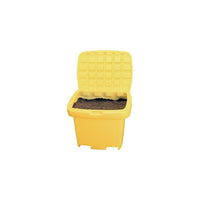 Urban Images, Conteneur De Rangement Robuste Pour L'Extérieur, 30po x 24po x 24po, 5,5 Pi³, Jaune-Capacité 5,5 pi³