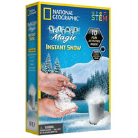 National Geographic neige instantanee-Cette neige artificielle peut également être utilisée pour faire de la boue de nuage, et une recette est incluse dans le guide d’apprentissage qui utilise des articles ménagers communs