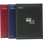 MeadMD – Carnet de téléphones et d’adresses détachable, 6 7/8 po x 9 1/4 po, couleurs assorties-Couverture rembourrée cousus en vinyle et trois anneaux fixés en métal avec capacité de 1 po