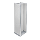 Azar Displays – Présentoir de plancher H-Spinner à panneau perforé, 60 x 16 po, blanc (700430-WHT)-Plastique blanc