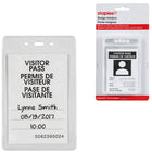 Staples - Porte-insignes robustes, verticaux, paq./25-Trous pré-perforés pour accommoder un cordon ou un fil rétractable (en sus)  