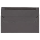 JAM Paper Enveloppes format invitation avec fermeture gommée, 4 1/8 x 9 1/2 po, gris foncé, 1000/paquet-Taille : Nº 10, 4 1/8 x 9 1/2 po