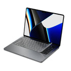 Protecteur de clavier JCPal FitSkin pour MacBook Pro 14"/16" (2021/2023) et MacBook Air 13"/15" (2022/2023/2024) - Transparent-Très transparent et n'affectera pas la luminosité du rétroéclairage du clavier