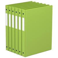Davis Group Super économie, Reliure à anneaux ronds 5/8 po, paquet de 6 – Vert Lime-3 Reliure À Anneaux