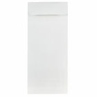 JAM Paper #10 Policy Commerciales Strathmore Enveloppes - 4,125" x 9,5" - Blanc Brillant Tissé - Paquet de 50-Couleur : Blanc brillant
