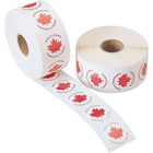 Étiquettes fabriquées au Canada, cercle de 1 po, 1 000/rouleau-Dimensions : cercle de 1 1/4 po