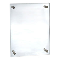 Azar Displays – Porte-affiche en acrylique de 17 x 22 po avec embouts et entretoises, transparent (105528)-À utiliser pour des affiches