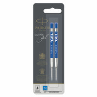 Parker - Recharge d’encre gel - moyenne - bleu - paquet de 2-Stylo Gel