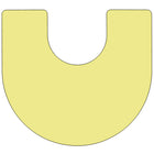 Flash Furniture – Table d’activités fer à cheval en stratifié thermofusionné 60 x 66 po et pattes à hauteur réglable, jaune-Forme parfaite pour l'apprentissage en groupe