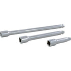 Gray Tools – Ensemble de 3 rallonges de prise à barillet 1/4 po chromées, 2, 4 et 6 (po)-Comprend : Longueur d’extensions de 2, 4 et 6 (po).