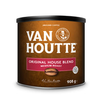 Van Houtte - Mélange maison - torréfaction moyenne - Café moulu - 908 g-Goût : ce mélange offre un juste accord entre la vivacité du café de torréfaction légère et les notes généreusement boisées du café de torréfaction foncée.