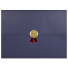 St. James - Porte-certificats/porte-documents - Sceau d'or avec ruban rouge - bleu marine - paquet de 5-Ajoutez une touche d'élégance, de cérémonie et de sincérité à l'attribution de reconnaissance