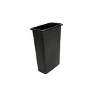 Globe – Contenant à déchets mince, 23 gallons, 20 x 11 x 30 (po), noir, paquet de 4-La forme mince rectangulaire est efficace et convient aux espaces restreints