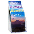Azar Displays – Porte-brochures à 4 niveaux et 4 compartiments, format lettre (252376)-4 compartiments