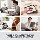 Logitech Combo Touch - Étui-clavier rétroéclairé pour Apple iPad Pro 12,9 po (5e génération) - Gris Oxford-Faites tout avec Combo Touch : quatre modes d'utilisation polyvalents vous permettent de taper, dessiner, visualiser et lire sans jamais avoir à retirer votre iPad Pro de l'étui