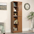 Sauder - 435133 La Collection HomePlus Meuble de rangement - Finition Sienna Oak-Vérins de base réglables.