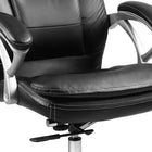 Xtech - Chaise de bureau Executive Comfort avec appui-tête et accoudoirs - Noir-Les roulettes à double roue vous permettent de vous déplacer facilement dans votre burea