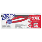 Ziploc – Sacs d’emballage un gallon à double fermeture à glissière, 10 9/16 po x 10 3/4 po, paquet de 250-Comprend la nouvelle technologie Grip n’ Seal