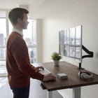 AnthroDesk – Support de bureau debout électrique, argent (SMP-1000S)-6