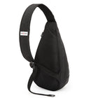 Swiss Gear – Sac à bandoulière avec pochette bloquant la radio-identification, noir-Multi poches organisationnelles