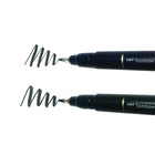 Tombow - Stylo pinceau Fudenosuke pour calligraphie, pointe dure et pointe souple, paq./2-Encre pigmentée, à base d'eau