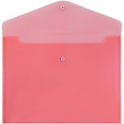 Jam Enveloppes de plastique format livret avec fermeture à pression, 9 1/4 x 13 po, rouge-Taille : 9 1/4 x 13 po (lettre)