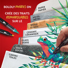 Marqueurs créatifs Sharpie - acryliques à base d’eau, pointe pinceau - couleurs assorties - paquet de 2-Marqueurs de couleur vive qui créent des traits éclatants sur les surfaces claires et foncées et font des traits saisissants sur le papier, le métal, le bois, la céramique, le verre, la roche et les toiles