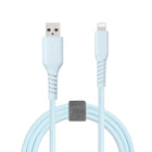 Basic Tech - Câble Lightning de 3 pi, Bleu-elegant et sans enchevêtrement