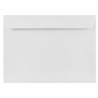 JAM Paper - Enveloppes Strathmore pour livret - 9" x 12" - Vélin blanc brillant - Paquet de 25-Couleur : Vélin blanc brillant