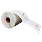 Premium Tape - 4 x 3 po (102 mm x 76 mm) Étiquettes Thermiques Directes - Noyau de 1 po (25 mm) - Paquet de 12-Blanc