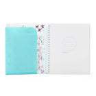 Poppin – Cahier 3 sujets spiralé à pochette, aqua (101940)-Feuilles percées 3 trous, faciles à déplacer du cahier à une reliure