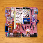 Azar Displays – Trousse d’organisation de panneau perforé, rose givré (900945-PNK)-Fabriqué de plastique durable