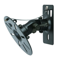 TygerClaw – Support mural pour haut-parleur, 4,3 x 4,3 x 3,9 po, noir-Support mural de petite taille à 3 axes pour deux haut-parleurs