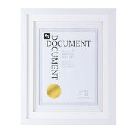 Kiera Grace – Cadre KG Morgan avec passe-partout double – 10,5 x 13 po, blanc-Cadre blanc pour photo, 10,5 x 13 po, avec passe-partout permettant une photo de 8,5 x 11 po