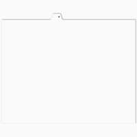 Apak - Onglet alphabétique Apak -  Lettre K -  blanc -  8 1/2 po x 11 po -  coupe 1/26 -  non perforé -  25 par paquet-Onglets d'index et de juridique