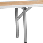 Flash Furniture – Dessus de bar amovible à structure argentée, 72 x 12 x 12 po, bois de bouleau (XA72RS)-Contreplaqué épais de 0,875 pouce