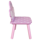 Danawares - Licorne Table Carrée avec 2 Chaises et Pochette de Rangement - Rose-Dimensions de la chaise : 13 P x 11,41 L x 20 H po
