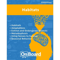 Livre numérique : Habitats for Elementary Students (format PDF, téléchargement pour 1 utilisateur), 6 sujets, ISBN 9781630960599-1