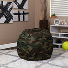 Flash Furniture - Petit fauteuil poire camouflage pour enfants-Rembourrage en coton