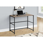 Monarch Specialties - 7777 Bureau 40 po - Taupe Fonce/Metal Noir-Polyvalent dans n'importe quel bureau à domicile, fini de tous les côtés