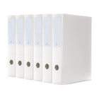 Bindertek - Reliure format légal à 3 anneaux de première qualité - 3 po - feuilles de 8,5 x 14 po - blanc - paquet de 6-Capacité de 525 feuilles