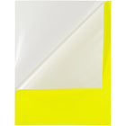 JAM Paper - Étiquettes d'expédition papier autocollant pleine page - 8 1/2 po x 11 po - Jaune fluo - Paquet de 10-Étiquettes autocollantes pleine page jaune fluo, Faites ressortir votre courrier avec des étiquettes d'adresse d'expédition colorées