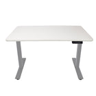 AnthroDesk - Bureau assis/debout electrique - Base Gris avec une surface de travail WM 48" x 30"-Base en acier inoxydable extrêmement durable qui durera des années!